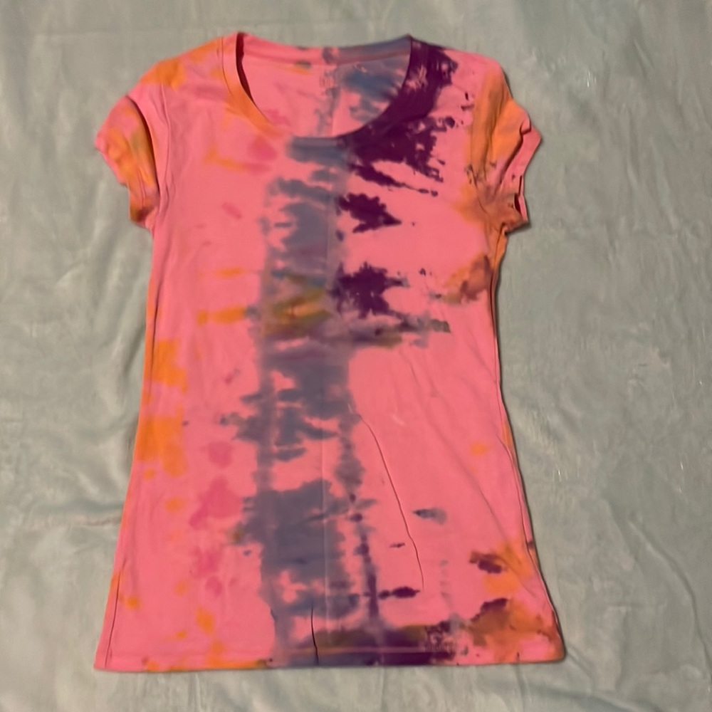 Pink tie dye shirt